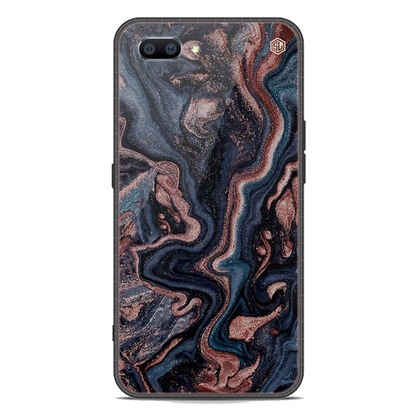 Marble Series Soft Phone Case - Premium Glass Case - Design 4 - Oppo A5