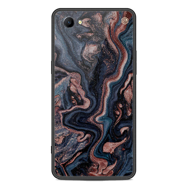 Marble Series Soft Phone Case - Premium Glass Case - Design 4 - Oppo A1