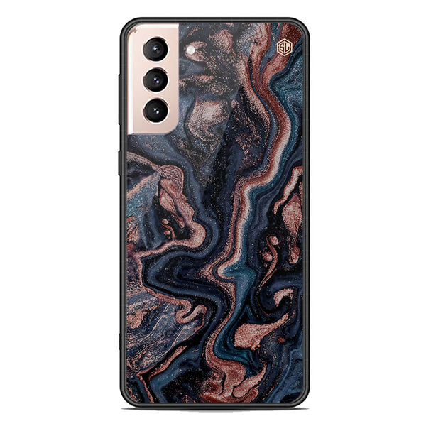 Marble Series Soft Phone Case - Premium Glass Case - Design 4 - Samsung Galaxy S22 Plus 5G