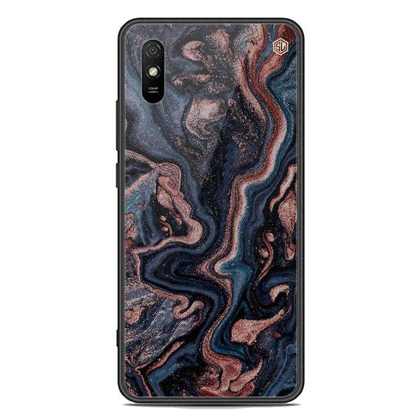 Marble Series Soft Phone Case - Premium Glass Case - Design 4 - Xiaomi Redmi 9A