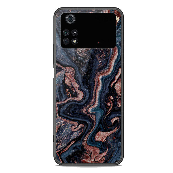 Marble Series Soft Phone Case - Premium Glass Case - Design 4 - Xiaomi Poco M4 Pro 5G