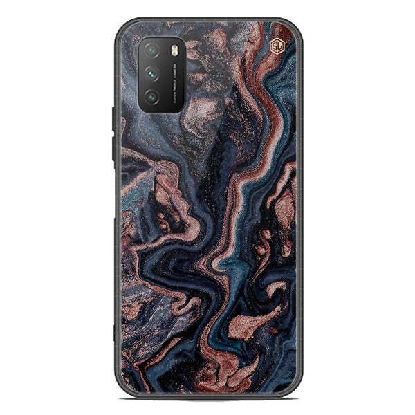 Marble Series Soft Phone Case - Premium Glass Case - Design 4 - Xiaomi Poco M3