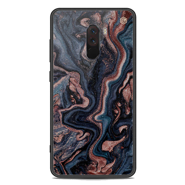 Marble Series Soft Phone Case - Premium Glass Case - Design 4 - Xiaomi Pocophone F1