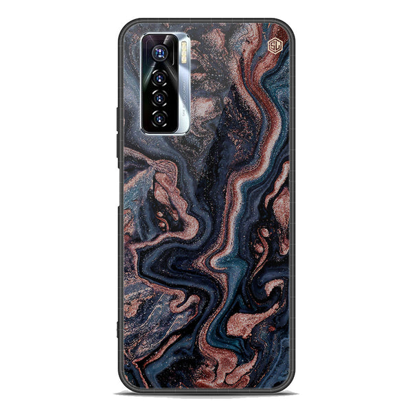 Marble Series Soft Phone Case - Premium Glass Case - Design 4 - Tecno Camon 17 Pro
