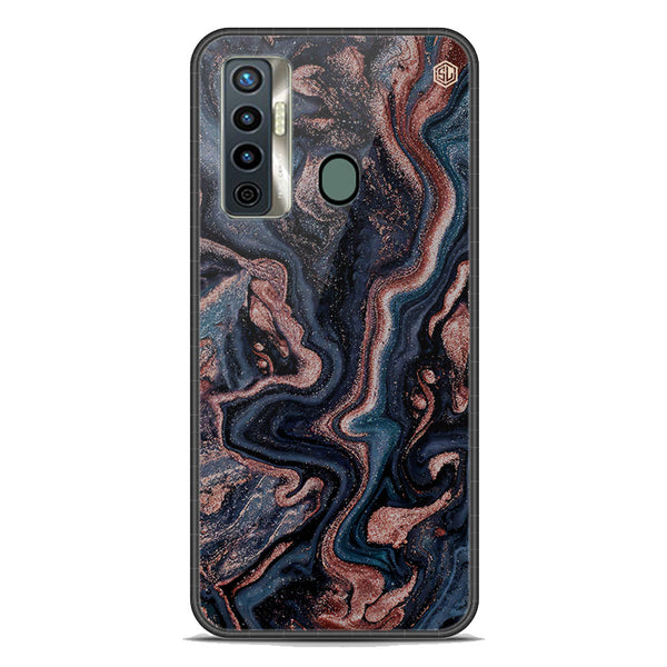 Marble Series Soft Phone Case - Premium Glass Case - Design 4 - Tecno Camon 17