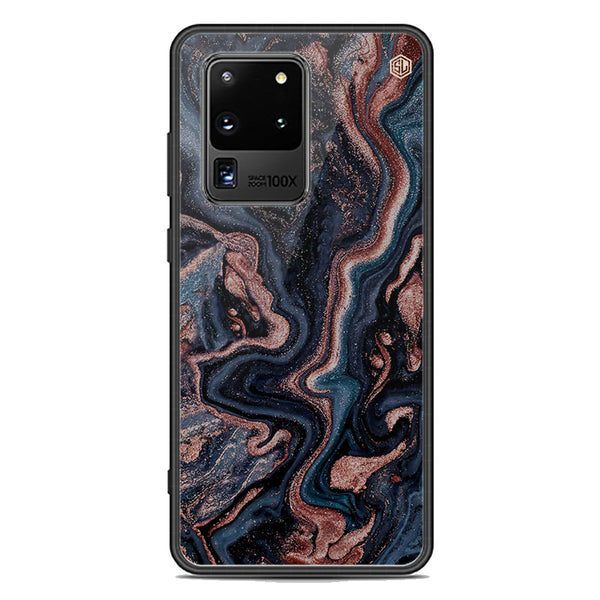 Marble Series Soft Phone Case - Premium Glass Case - Design 4 - Samsung Galaxy S20 Ultra