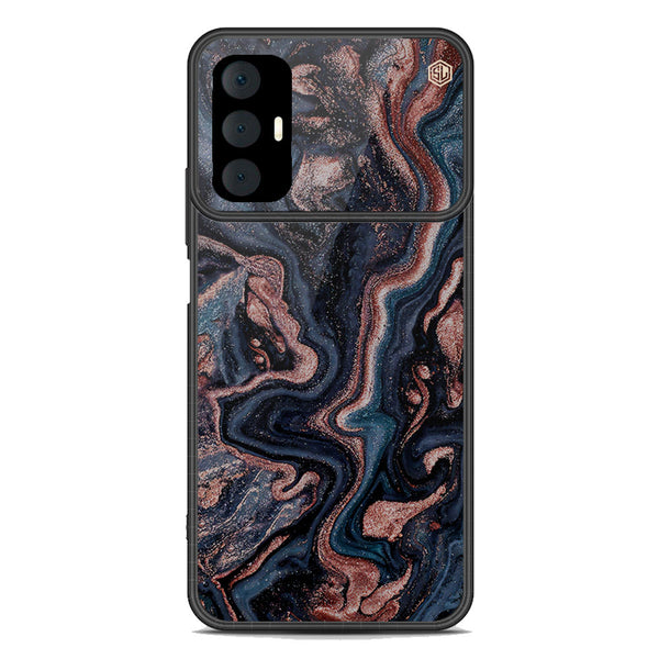 Marble Series Soft Phone Case - Premium Glass Case - Design 4 - Tecno Spark 8 Pro