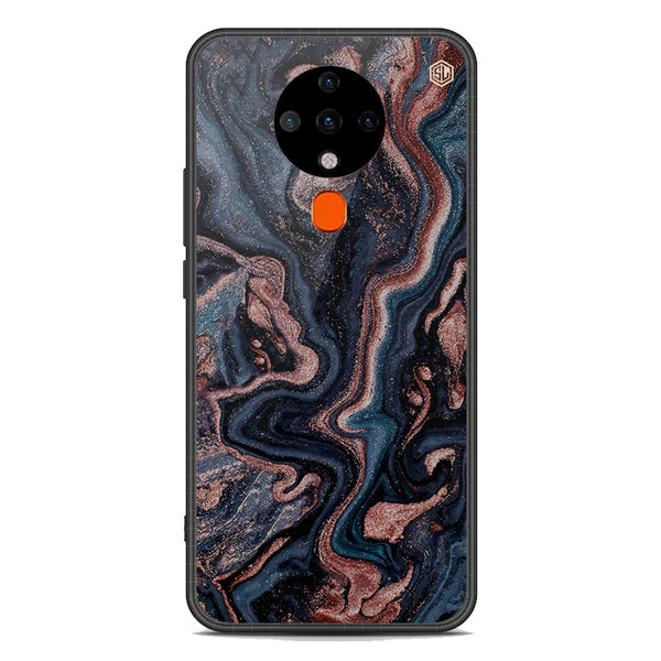 Marble Series Soft Phone Case - Premium Glass Case - Design 4 - Tecno Spark 6