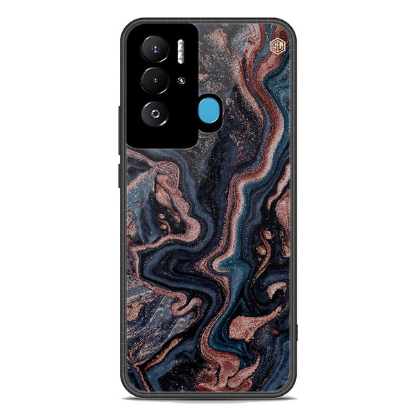 Marble Series Soft Phone Case - Premium Glass Case - Design 4 - Tecno Pova Neo