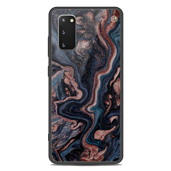 Marble Series Soft Phone Case - Premium Glass Case - Design 4 - Samsung Galaxy S20 Plus