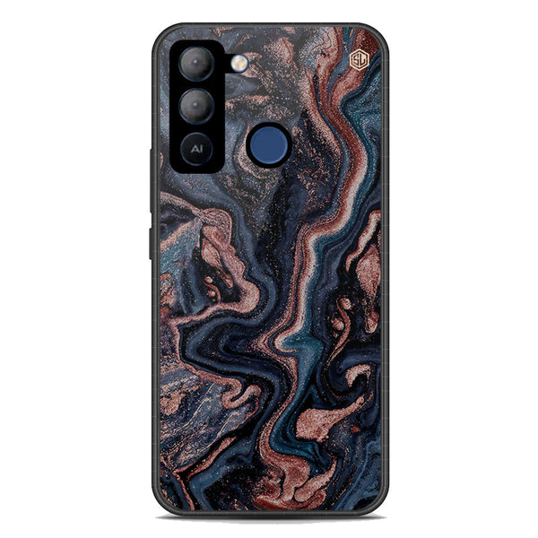 Marble Series Soft Phone Case - Premium Glass Case - Design 4 - Tecno Pop 5 LTE