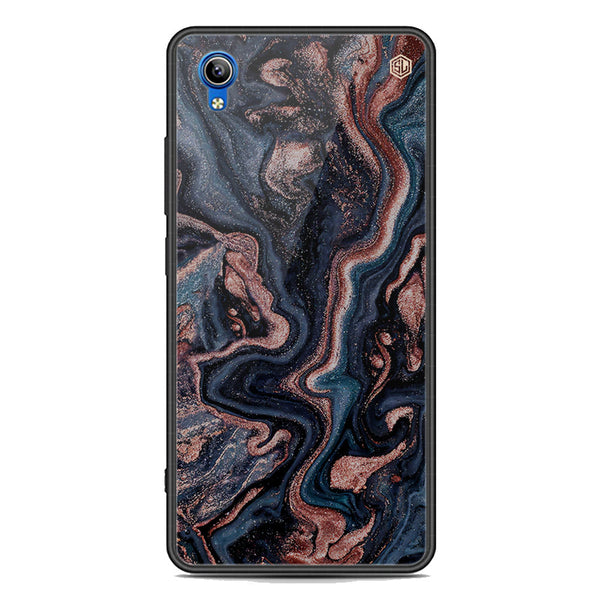 Marble Series Soft Phone Case - Premium Glass Case - Design 4 - Vivo Y91i