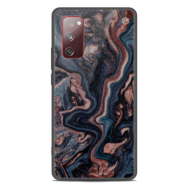 Marble Series Soft Phone Case - Premium Glass Case - Design 4 - Samsung Galaxy S20 FE