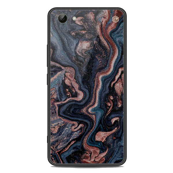 Marble Series Soft Phone Case - Premium Glass Case - Design 4 - Vivo Y81