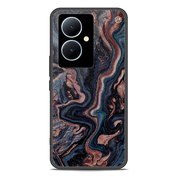 Marble Series Soft Phone Case - Premium Glass Case - Design 4 - Vivo Y78 Plus 5G