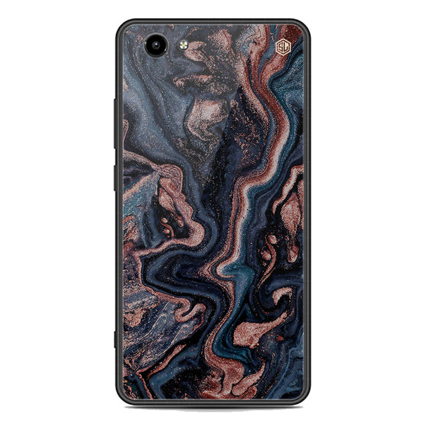Marble Series Soft Phone Case - Premium Glass Case - Design 4 - Vivo Y71