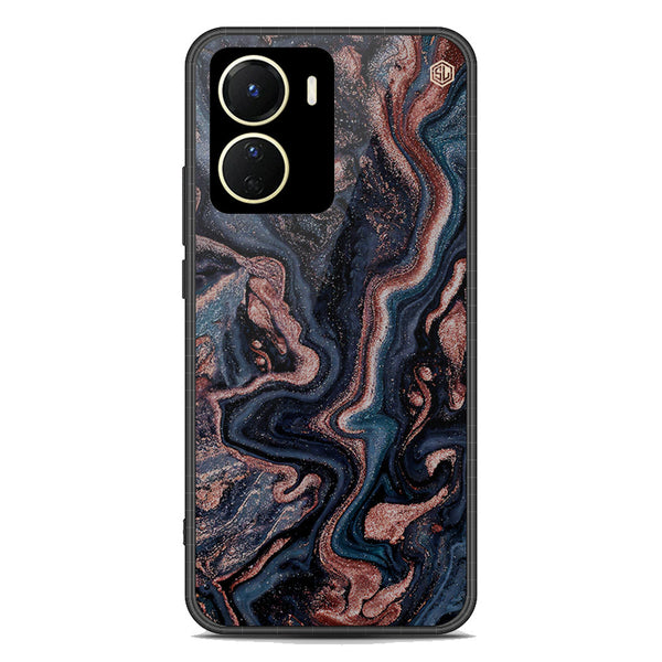 Marble Series Soft Phone Case - Premium Glass Case - Design 4 - Vivo Y56 5G