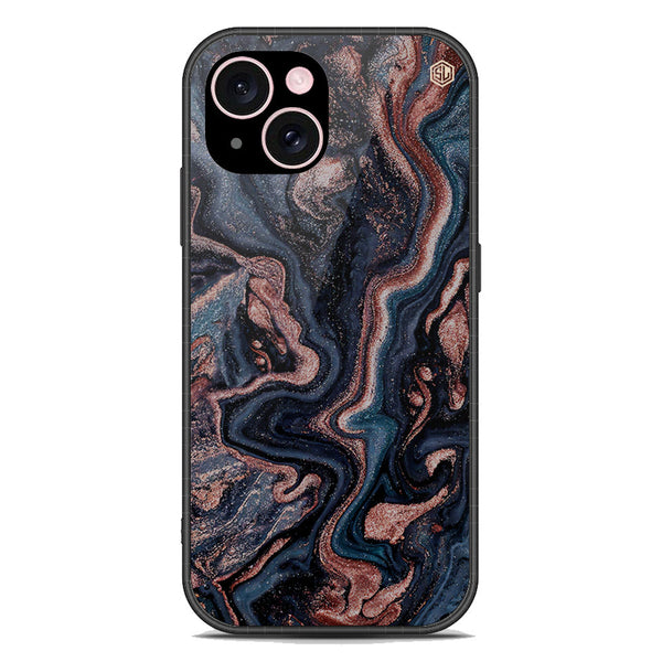 Marble Series Soft Phone Case - Premium Glass Case - Design 4 - iPhone 15 Plus