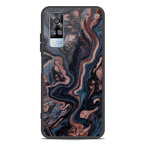 Marble Series Soft Phone Case - Premium Glass Case - Design 4 - Vivo Y51 (2020 December)