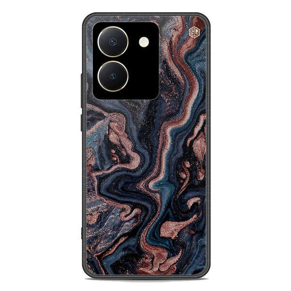 Marble Series Soft Phone Case - Premium Glass Case - Design 4 - Vivo Y36 4G