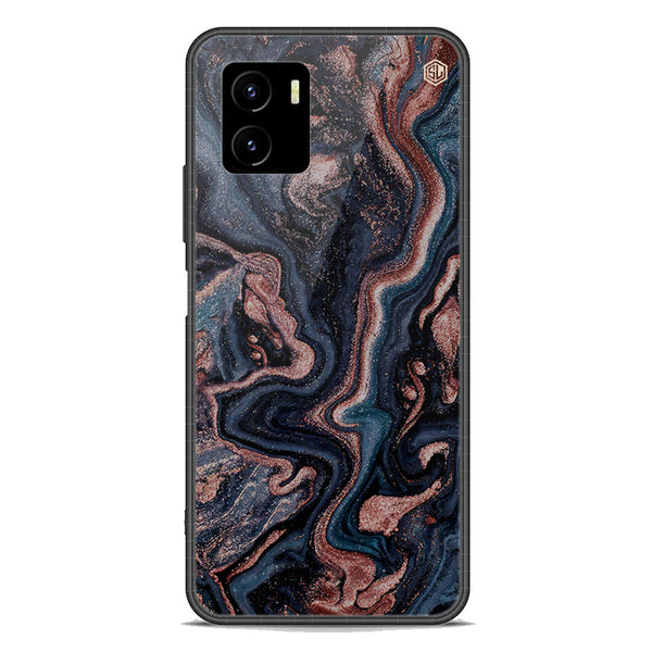Marble Series Soft Phone Case - Premium Glass Case - Design 4 - Vivo Y15c