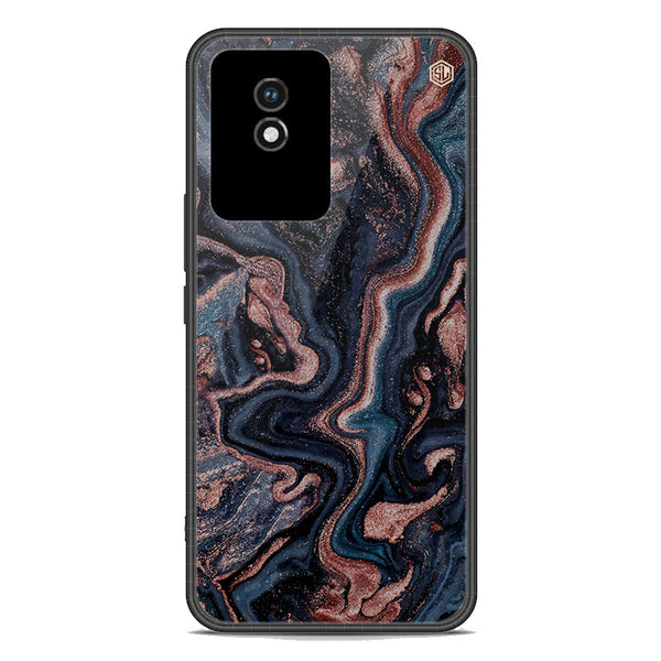 Marble Series Soft Phone Case - Premium Glass Case - Design 4 - Vivo Y02A
