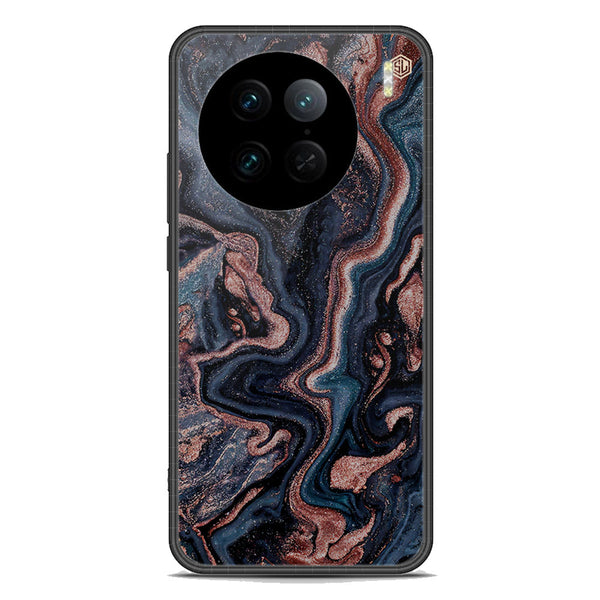 Marble Series Soft Phone Case - Premium Glass Case - Design 4 - Vivo X90 Pro