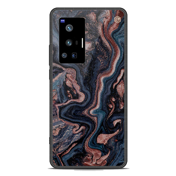 Marble Series Soft Phone Case - Premium Glass Case - Design 4 - Vivo X70 Pro