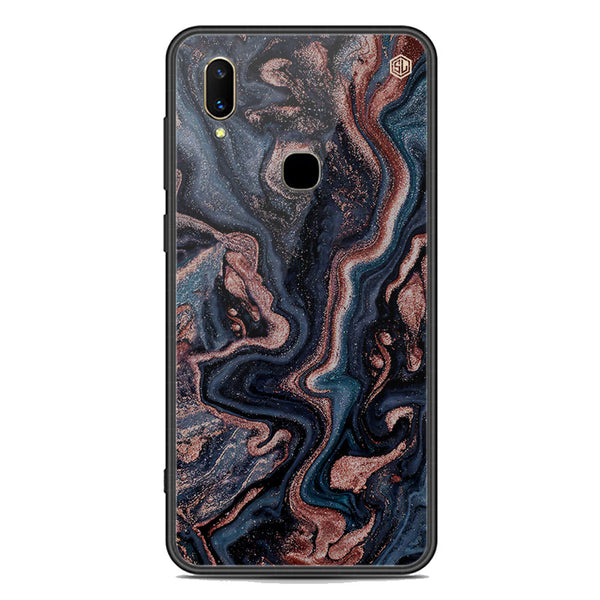 Marble Series Soft Phone Case - Premium Glass Case - Design 4 - Vivo V11