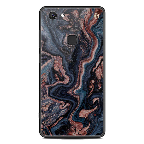 Marble Series Soft Phone Case - Premium Glass Case - Design 4 - Vivo V7