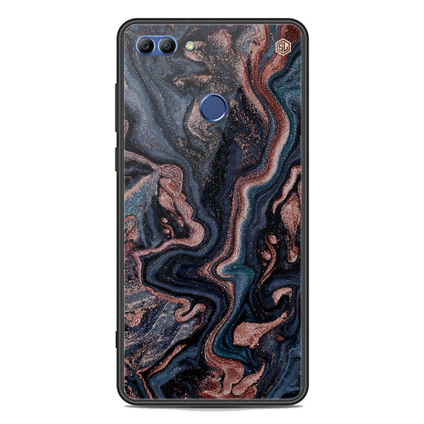 Marble Series Soft Phone Case - Premium Glass Case - Design 4 - Huawei Y9 2018