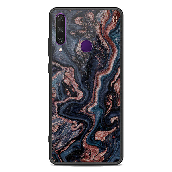 Marble Series Soft Phone Case - Premium Glass Case - Design 4 - Huawei Y6p