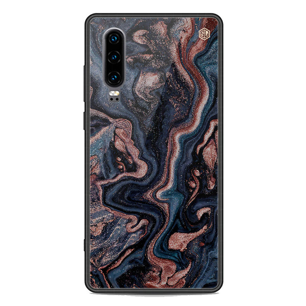 Marble Series Soft Phone Case - Premium Glass Case - Design 4 - Huawei P30