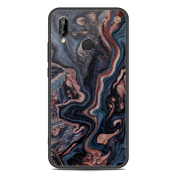 Marble Series Soft Phone Case - Premium Glass Case - Design 4 - Huawei P20 Lite