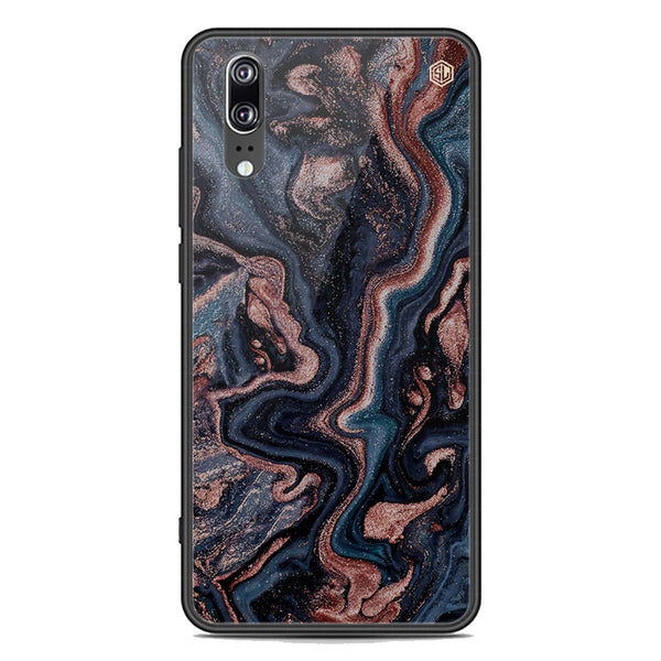 Marble Series Soft Phone Case - Premium Glass Case - Design 4 - Huawei P20