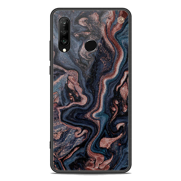 Marble Series Soft Phone Case - Premium Glass Case - Design 4 - Huawei Nova 4e