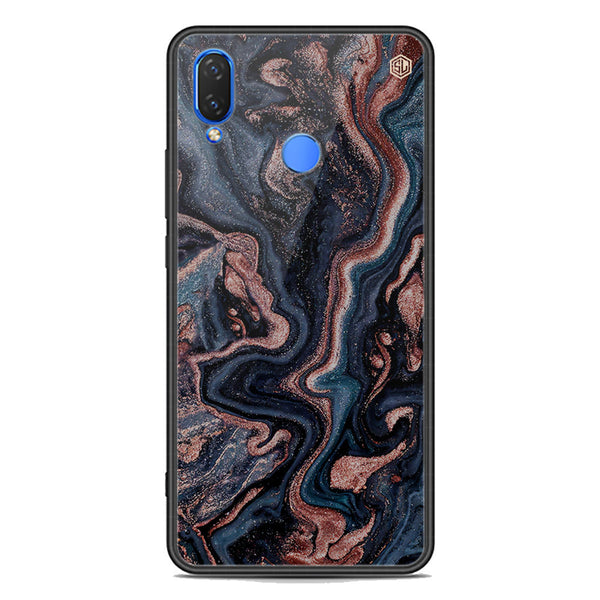 Marble Series Soft Phone Case - Premium Glass Case - Design 4 - Huawei Honor Play