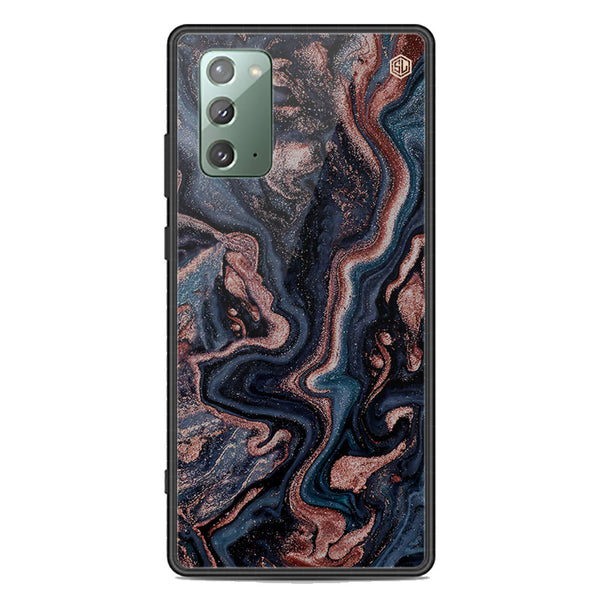 Marble Series Soft Phone Case - Premium Glass Case - Design 4 - Samsung Galaxy Note 20
