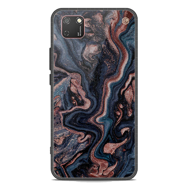 Marble Series Soft Phone Case - Premium Glass Case - Design 4 - Honor 9S