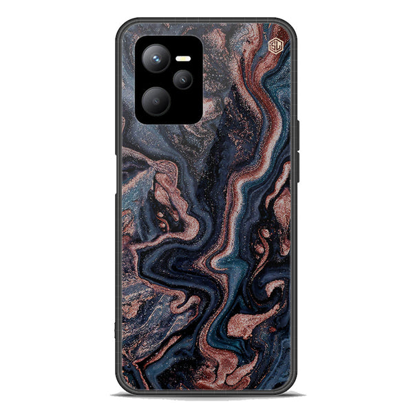 Marble Series Soft Phone Case - Premium Glass Case - Design 4 - Realme Q5
