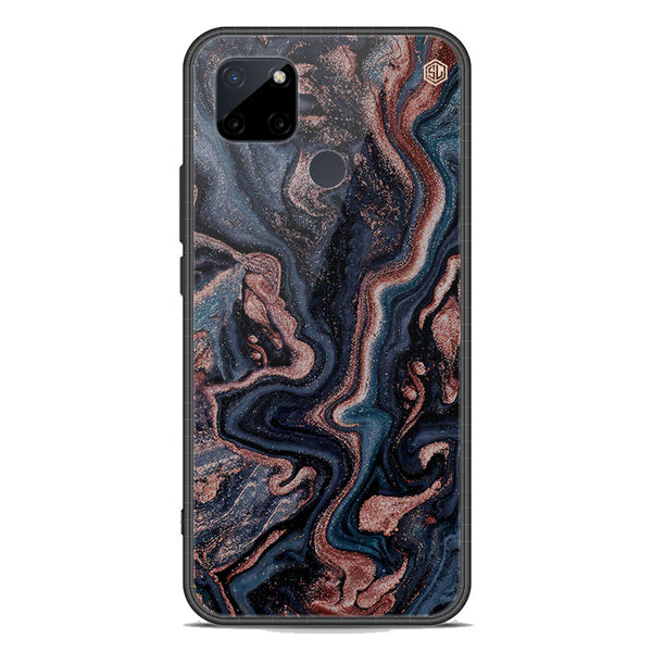 Marble Series Soft Phone Case - Premium Glass Case - Design 4 - Realme C21Y