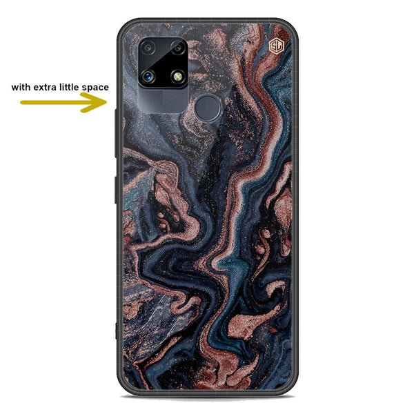 Marble Series Soft Phone Case - Premium Glass Case - Design 4 - Realme C15