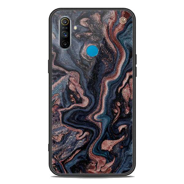 Marble Series Soft Phone Case - Premium Glass Case - Design 4 - Realme C3