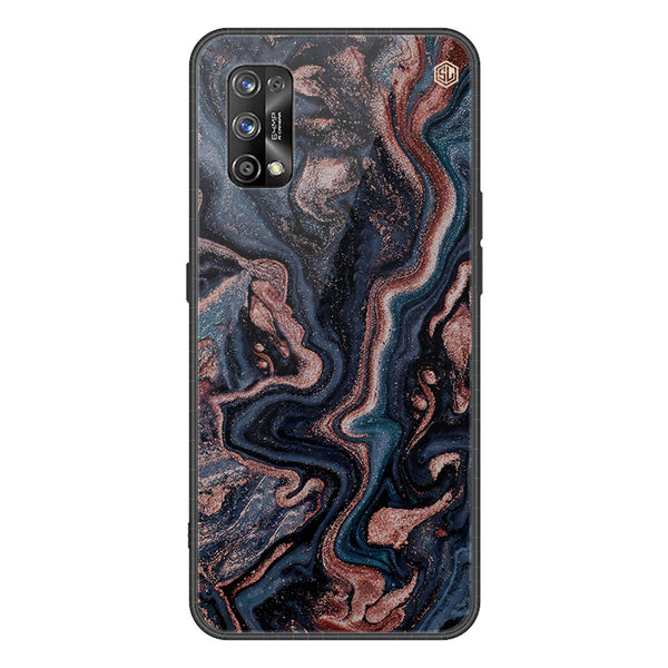 Marble Series Soft Phone Case - Premium Glass Case - Design 4 - Realme 7 Pro