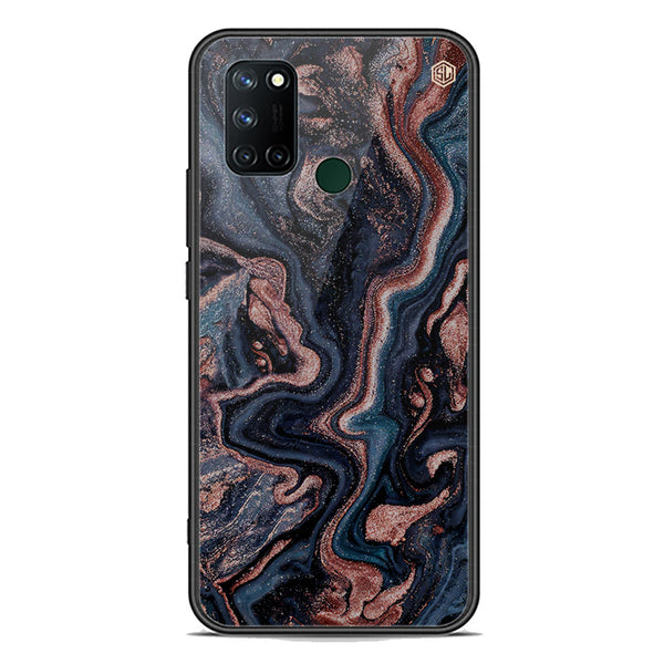 Marble Series Soft Phone Case - Premium Glass Case - Design 4 - Realme 7i