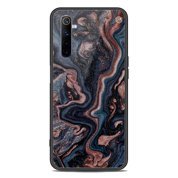 Marble Series Soft Phone Case - Premium Glass Case - Design 4 - Realme 6