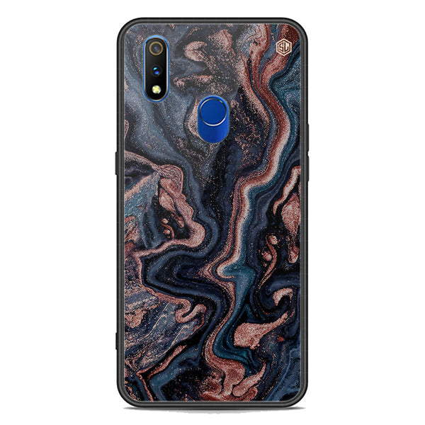 Marble Series Soft Phone Case - Premium Glass Case - Design 4 - Realme 3 Pro