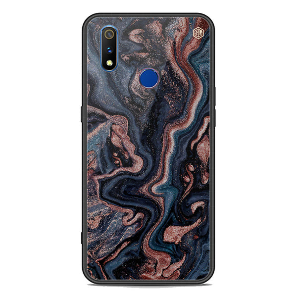 Marble Series Soft Phone Case - Premium Glass Case - Design 4 - Realme 3i