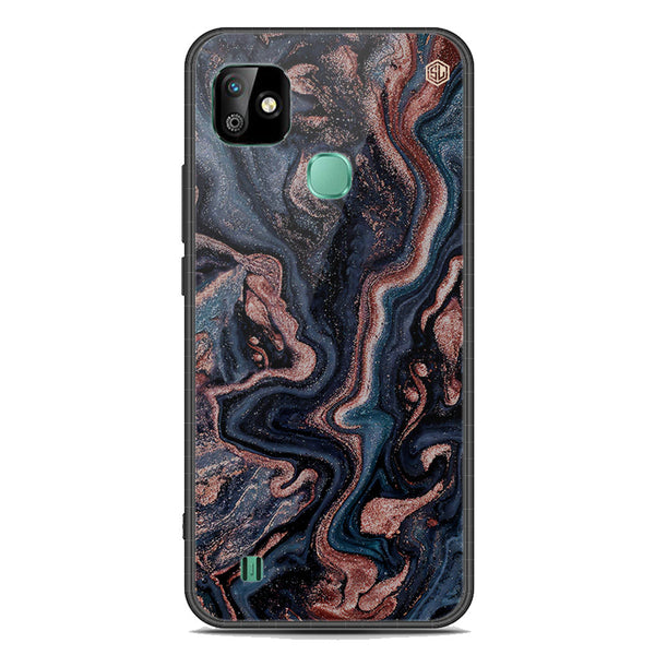 Marble Series Soft Phone Case - Premium Glass Case - Design 4 - Infinix Smart HD 2021