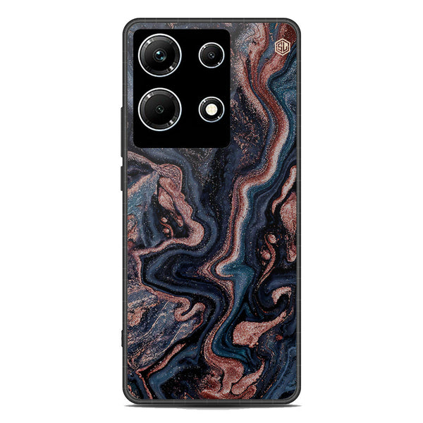 Marble Series Soft Phone Case - Premium Glass Case - Design 4 - Infinix Note 30
